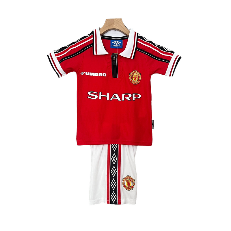 CAMISETA MANCHESTER UNITED I 98/99 CONJUNTO INFANTIL (RETRO) - TIENDA DEL JUGADOR