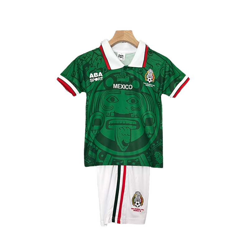 CAMISETA MEXICO I 1998 CONJUNTO INFANTIL (RETRO) - TIENDA DEL JUGADOR