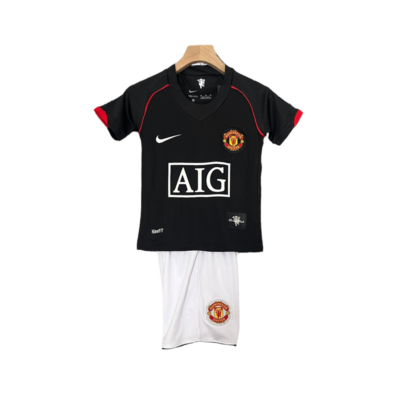 CAMISETA MANCHESTER UNITED BLACK 07/08 CONJUNTO INFANTIL (RETRO) - TIENDA DEL JUGADOR