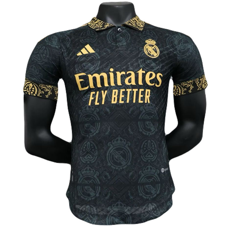 CAMISETA REAL MADRID EDICIÓN LIMITADA NEGRA 24/25 HOMBRE (VERSIÓN JUGADOR) - TIENDA DEL JUGADOR