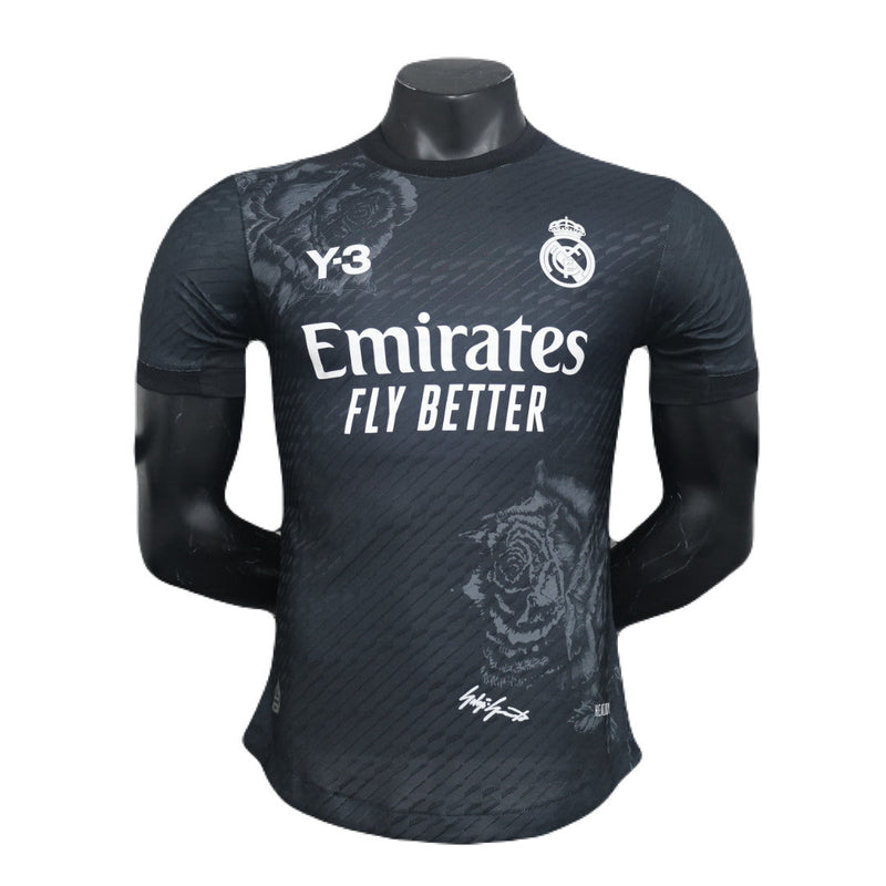 CAMISETA REAL MADRID Y-3 NEGRA 24/25 HOMBRE (VERSIÓN JUGADOR) - TIENDA DEL JUGADOR