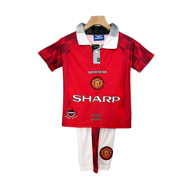 CAMISETA MANCHESTER UNITED I 96/97 CONJUNTO INFANTIL (RETRO) - TIENDA DEL JUGADOR