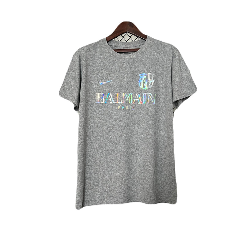 CAMISETA BARCELONA EDICIÓN LIMITADA BALMAIN PARIS GRIS 24/25 HOMBRE - TIENDA DEL JUGADOR