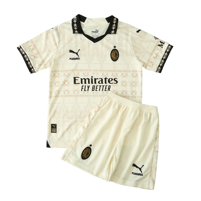 CAMISETA MILAN BEIGE 24/25 CONJUNTO INFANTIL - TIENDA DEL JUGADOR