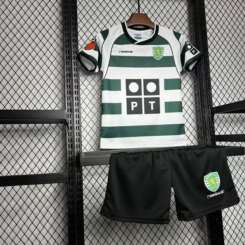 CAMISETA SPORTING 2001/03 CONJUNTO INFANTIL (RETRO)