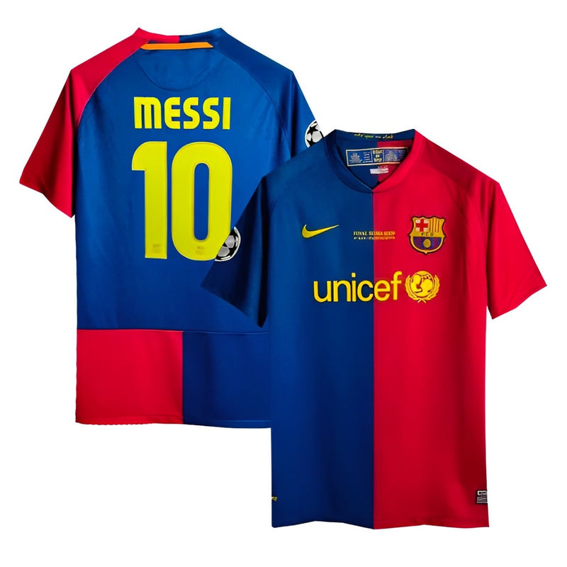 BARCELONA I 08/09 HOMBRE (RETRO)-MESSI 10 - COM PARCHES