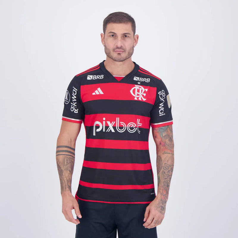 CAMISETA FLAMENGO I TODOS LOS PATROCINADORES 24/25 HOMBRE