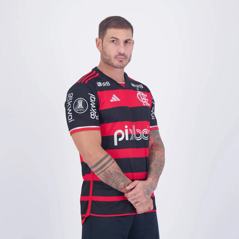 CAMISETA FLAMENGO I TODOS LOS PATROCINADORES 24/25 HOMBRE