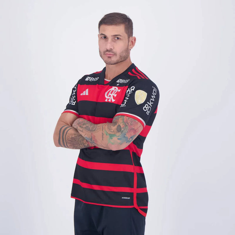 CAMISETA FLAMENGO I TODOS LOS PATROCINADORES 24/25 HOMBRE