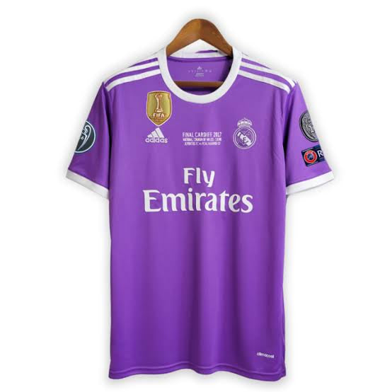 CAMISETA REAL MADRID II 16/17 HOMBRE (RETRO) - CON PARCHES