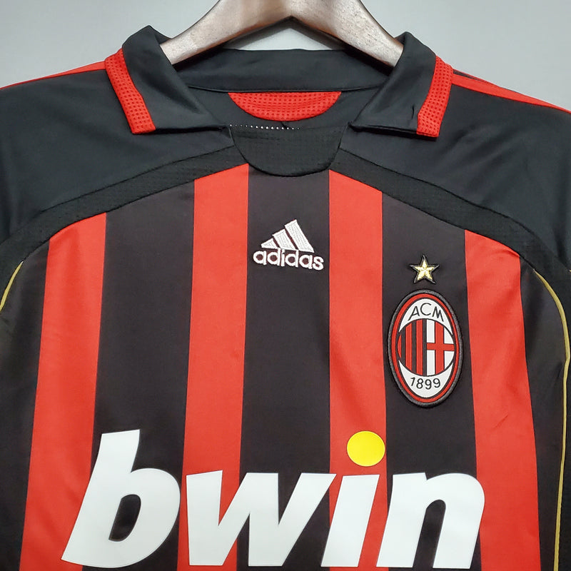 MILAN V 06/07 HOMBRE (RETRO) MANGA LARGA - TIENDA DEL JUGADOR