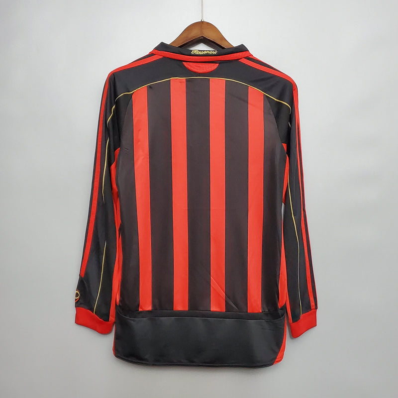 MILAN V 06/07 HOMBRE (RETRO) MANGA LARGA - TIENDA DEL JUGADOR