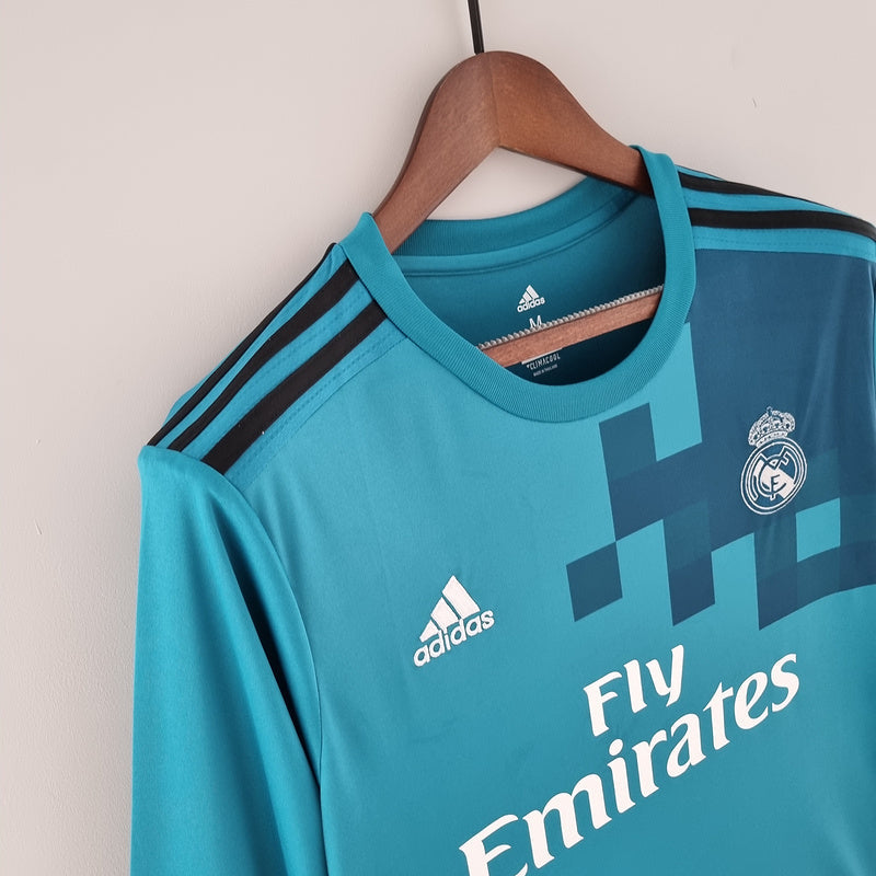 CAMISETA REAL MADRID III 17/18 HOMBRE (RETRO) MANGA LARGA