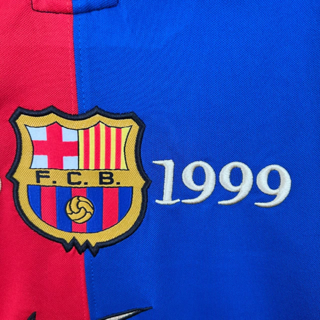 CAMISETA DEL BARCELONA RETRO 99/00 - MANGA LARGA - HOMBRE