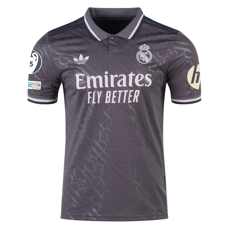 CAMISETA REAL MADRID III 24/25 HOMBRE - VINI JR 7 - CON PARCHE CHAMPIONS LEAGUE