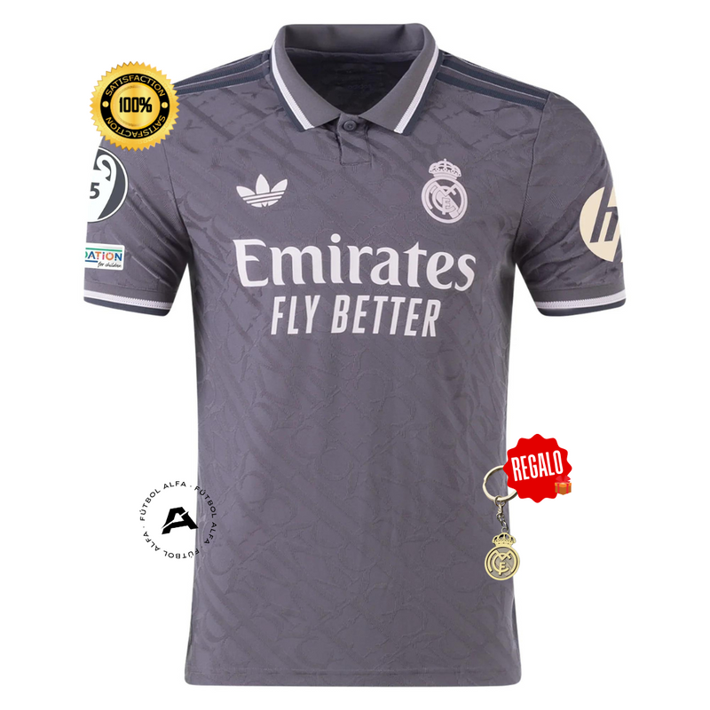 CAMISETA REAL MADRID III 24/25 HOMBRE CON PARCHES CHAMPIONS LEAGUE