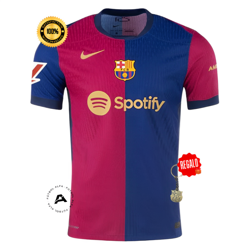 CAMISETA BARCELONA I 24/25 HOMBRE - CON PARCHE LALIGA (VERSIÓN JUGADOR)