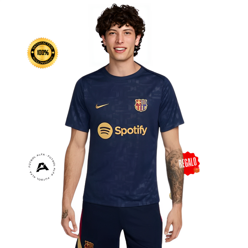 CAMISETA DE PREPARTIDO LOCAL DEL FC BARCELONA 24/25