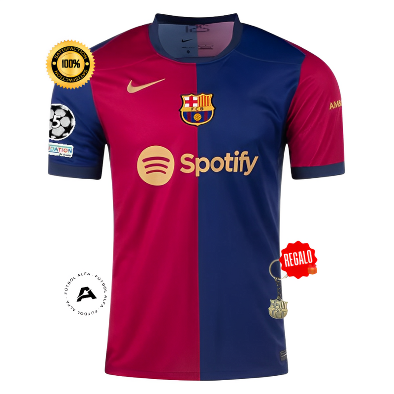 CAMISETA BARCELONA I 24/25 HOMBRE CON PARCHE CHAMPIONS LEAGUE