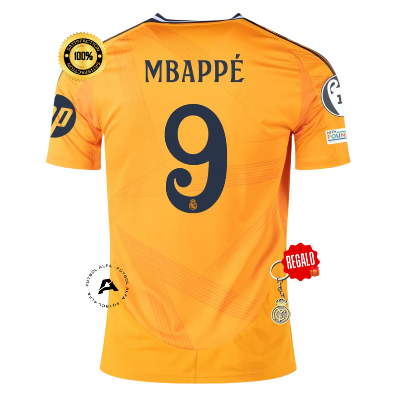 CAMISETA REAL MADRID II 24/25 HOMBRE - MBAPPÉ 9 - CON PARCHE CHAMPIONS LEAGUE