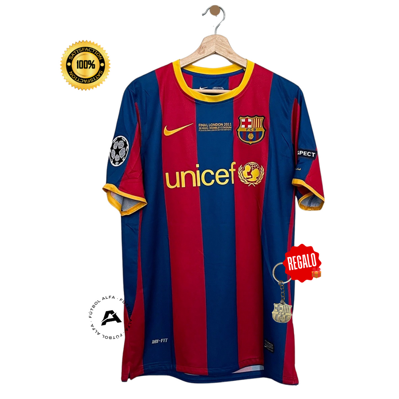 BARCELONA I 10/11 HOMBRE (RETRO) - CHAMPIONS LEAGUE - COM PARCHES